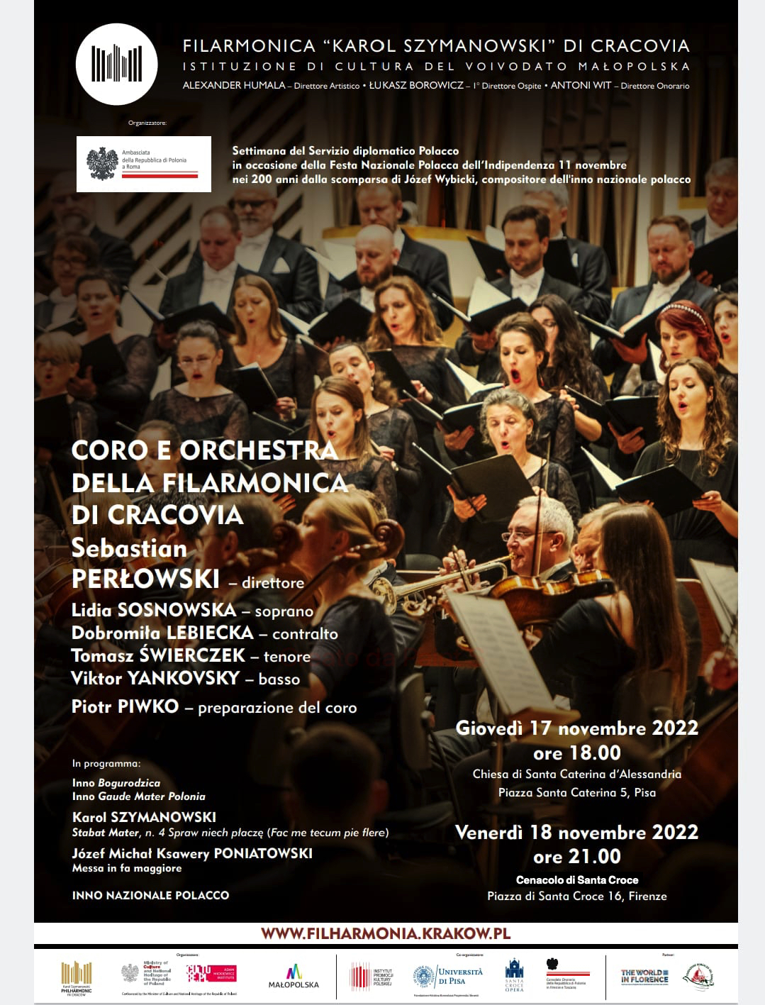 Firenze: Concerto della Filarmonica “Karol Szymanowski” di Cracovia