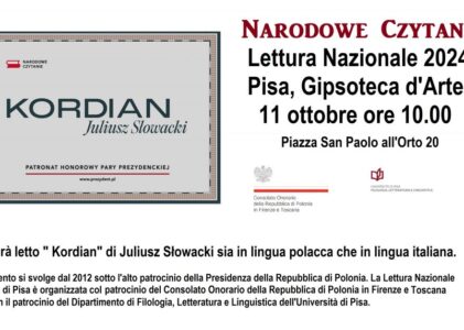 Pisa: La Lettura Nazionale nella Gipsoteca d’Arte Antica