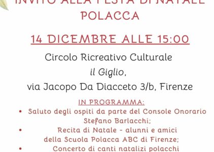 Firenze: Invito alla Festa di Natale polacca