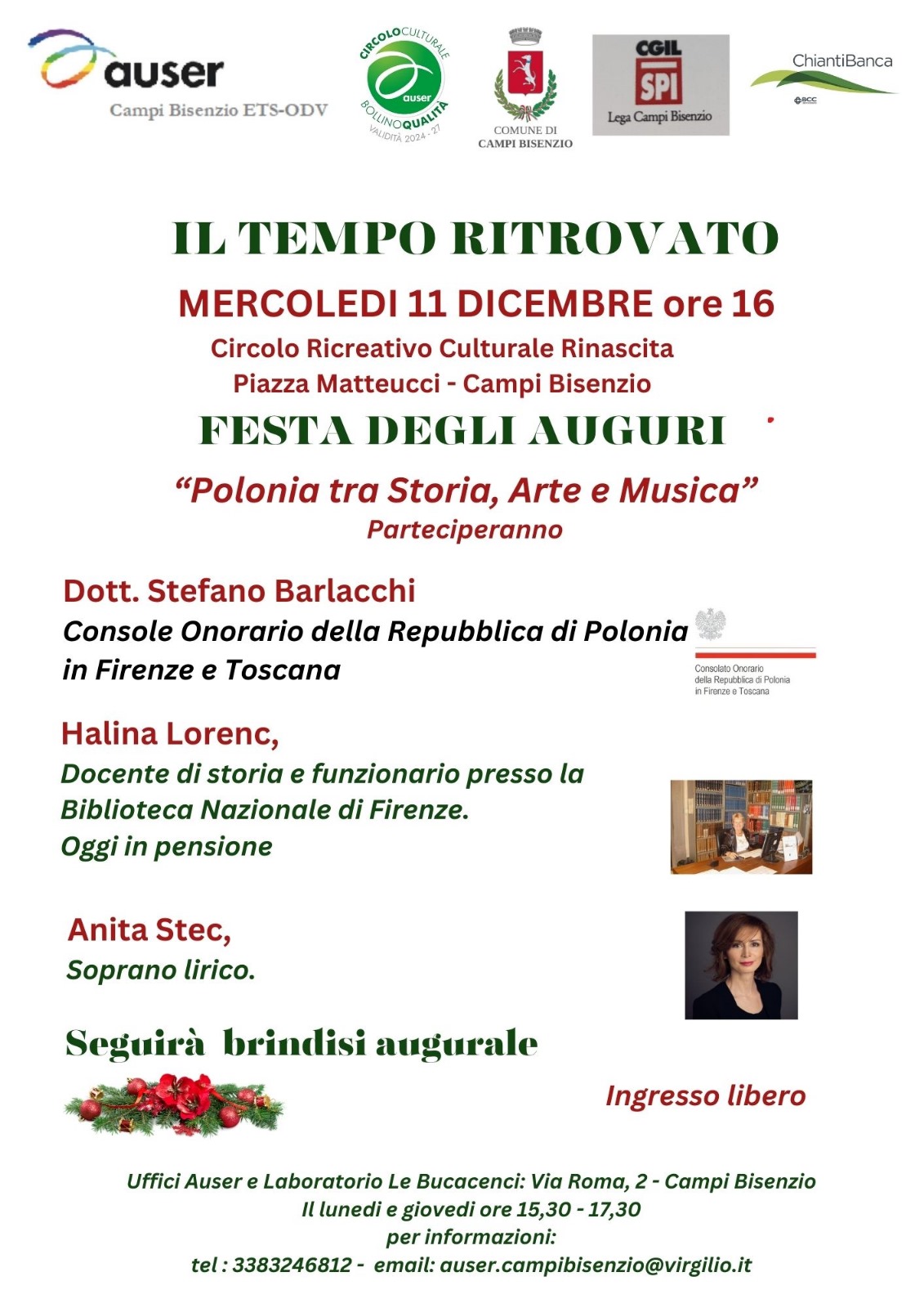 Campi Bisenzio : Invito alla Conferenza “Polonia tra Storia, Arte e Musica”