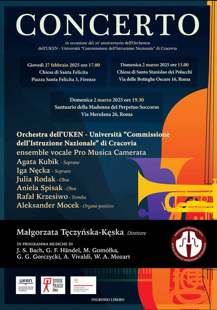 Firenze: Invito al concerto dell’Orchestra UKEN di Cracovia